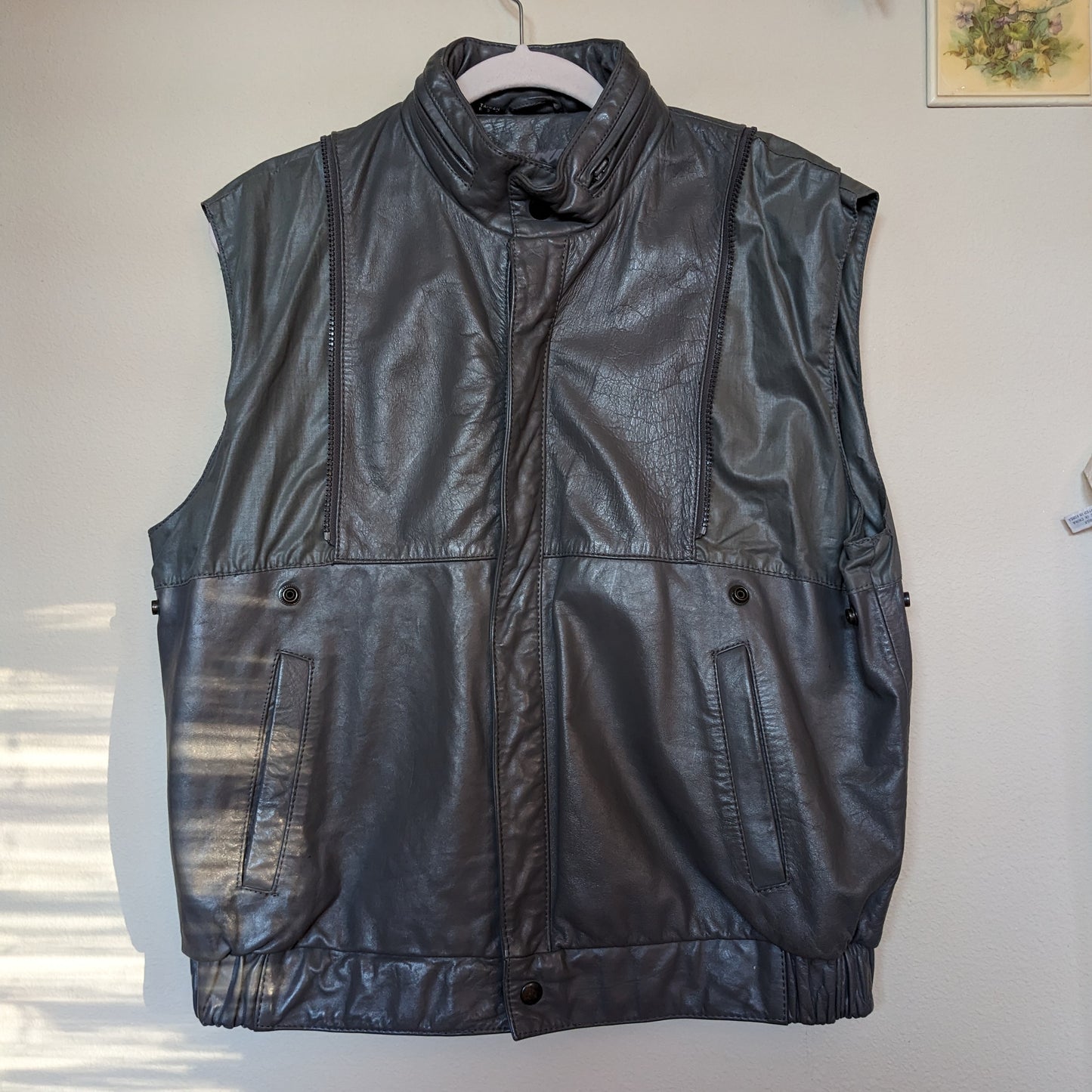 Wilson's Leather Grey Convertible Bomber