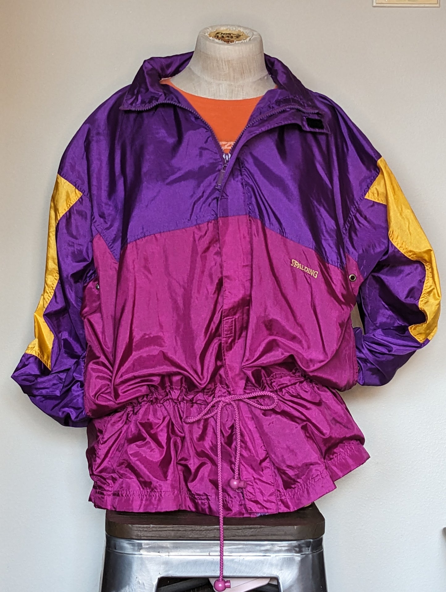 Purple Spalding Fishtail Windbreaker