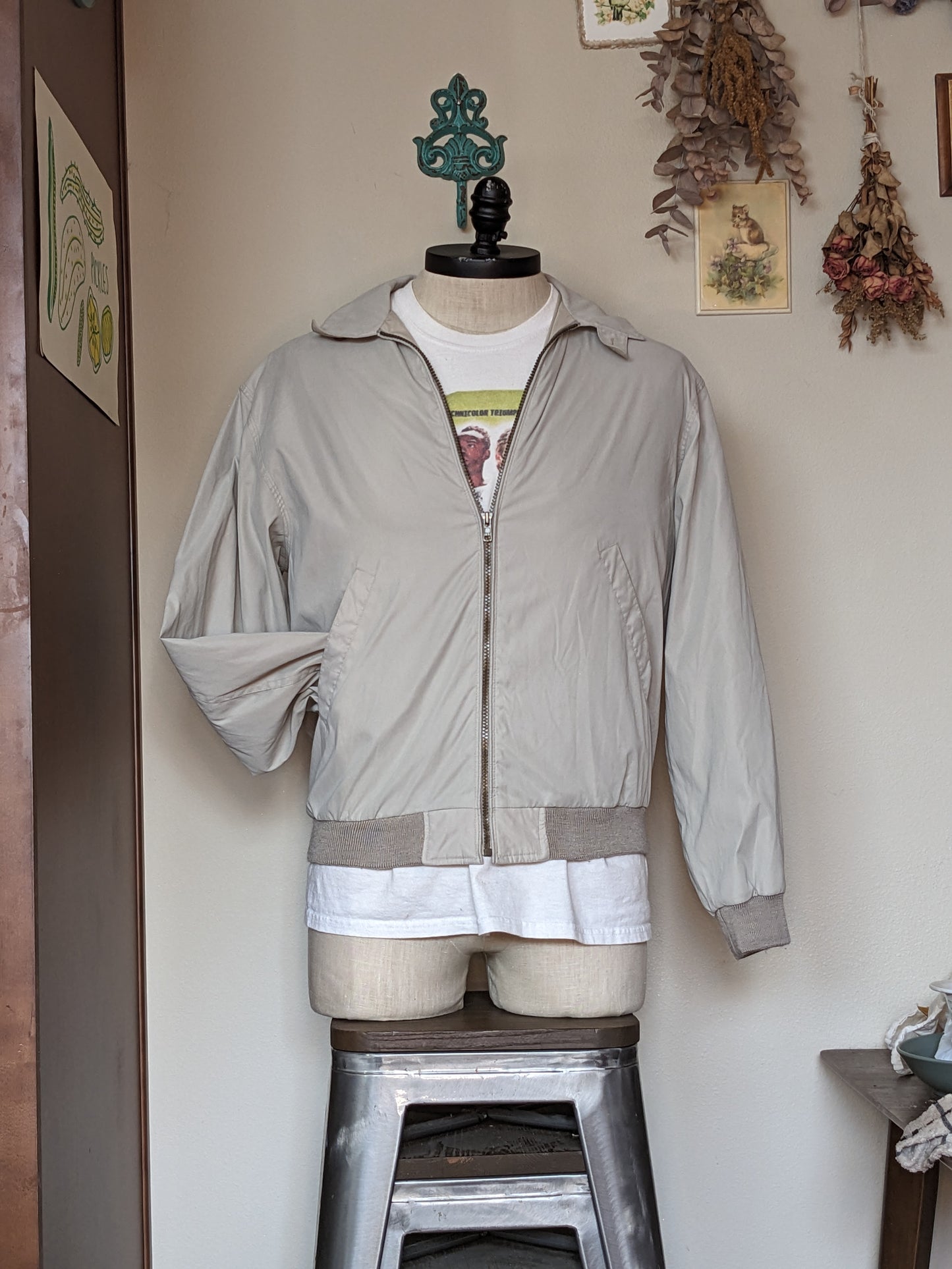 John Ashford Khaki Bomber Jacket