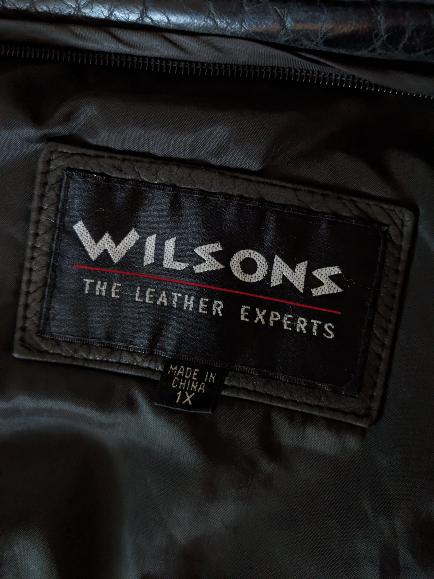 Gorgeous Wilson's Leather Black Bomber