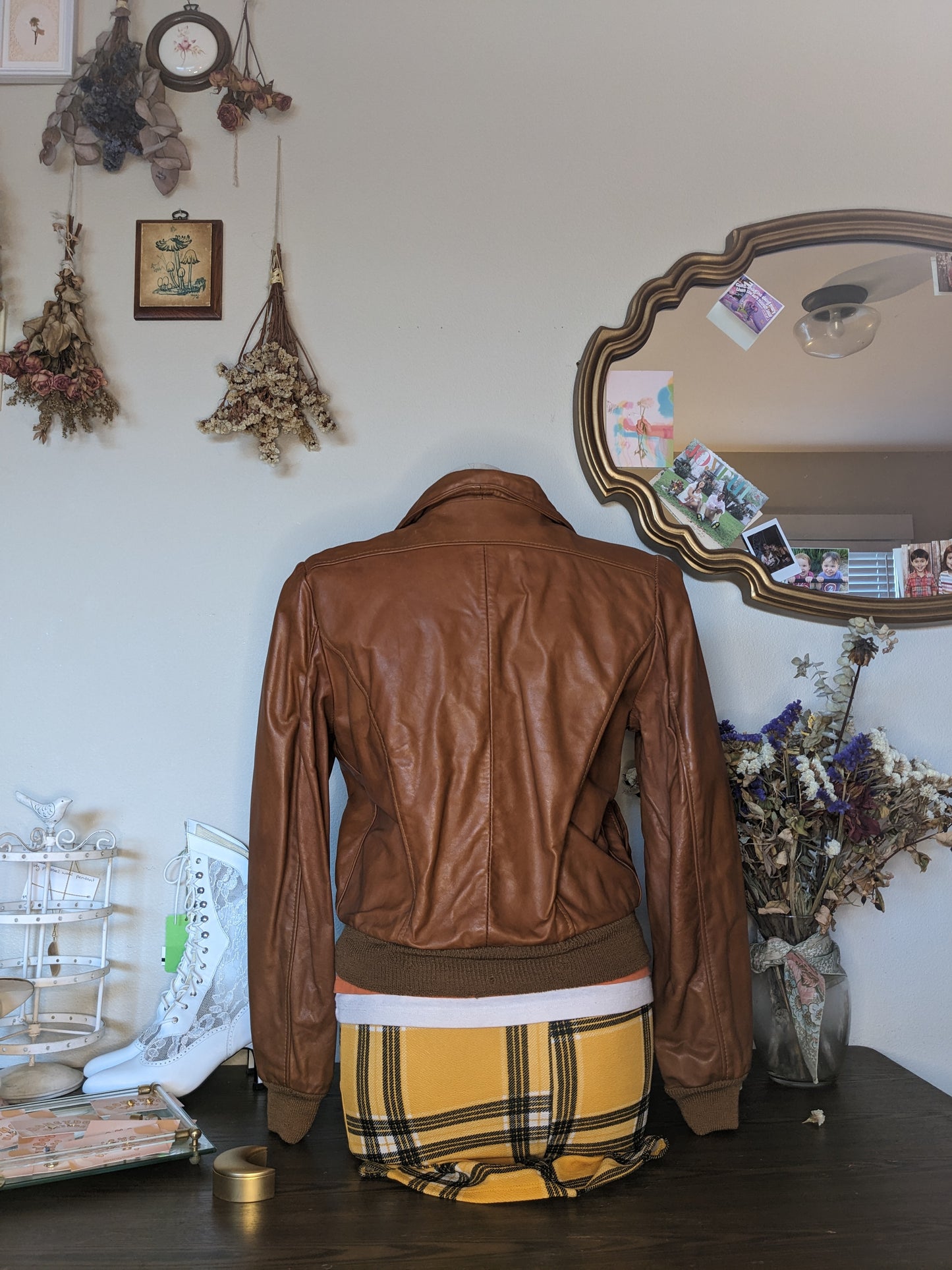 Cognac Brown Wilsons Leather Bomber