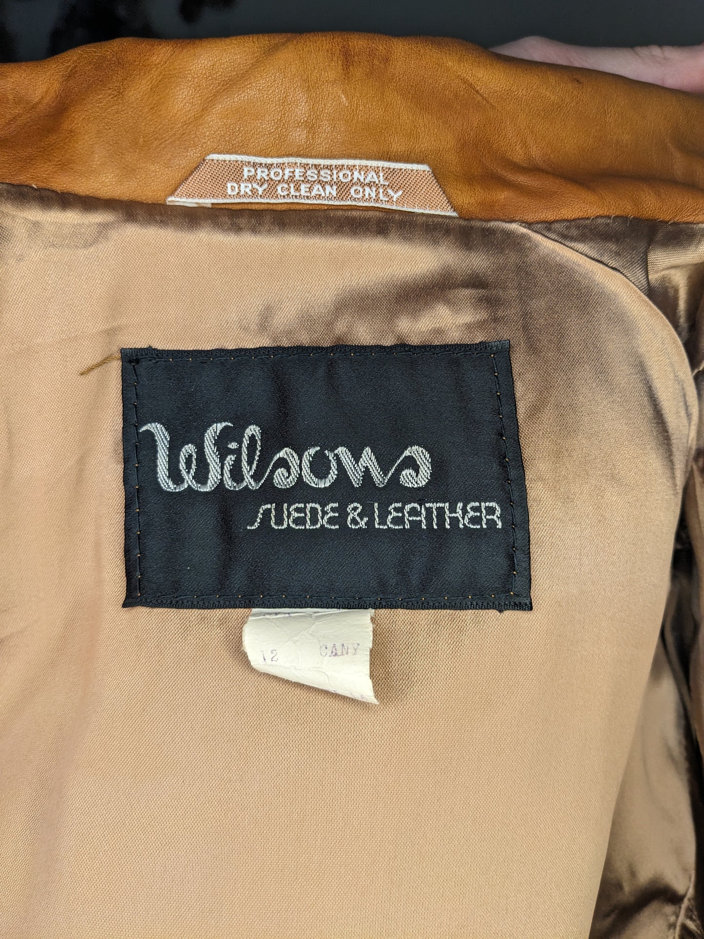 Cognac Brown Wilsons Leather Bomber