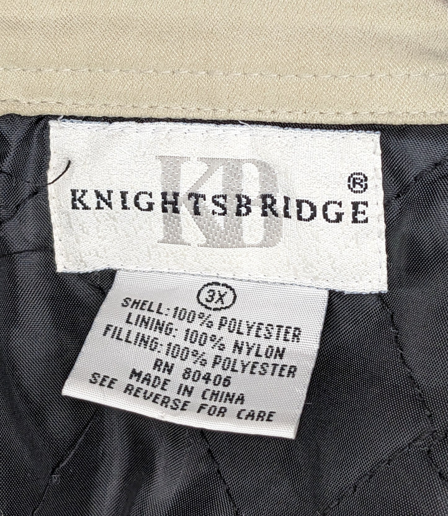 Knightsbridge Quilt Lined Khaki Shacket