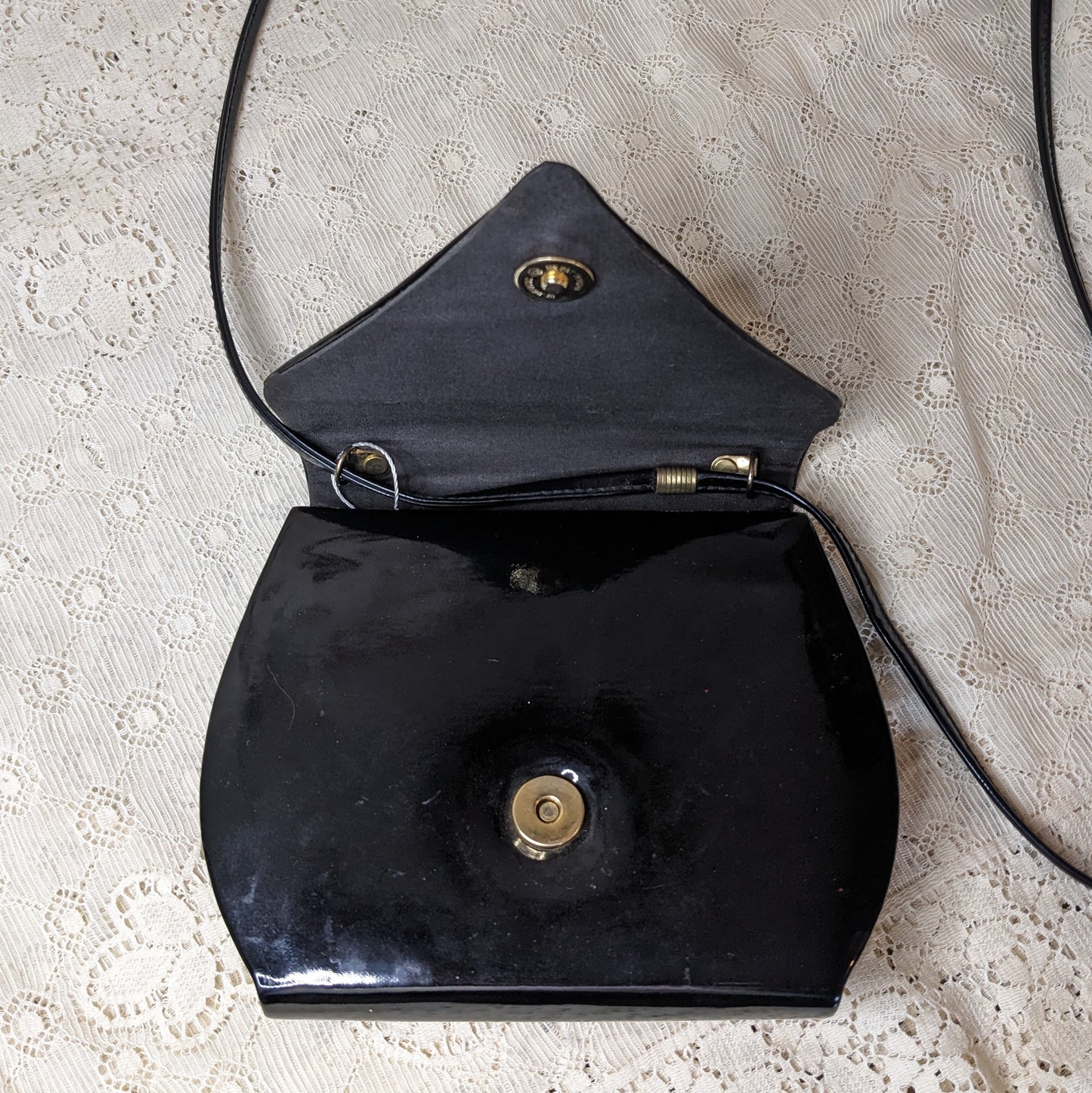 Patent Leather 1980s Evening Bag