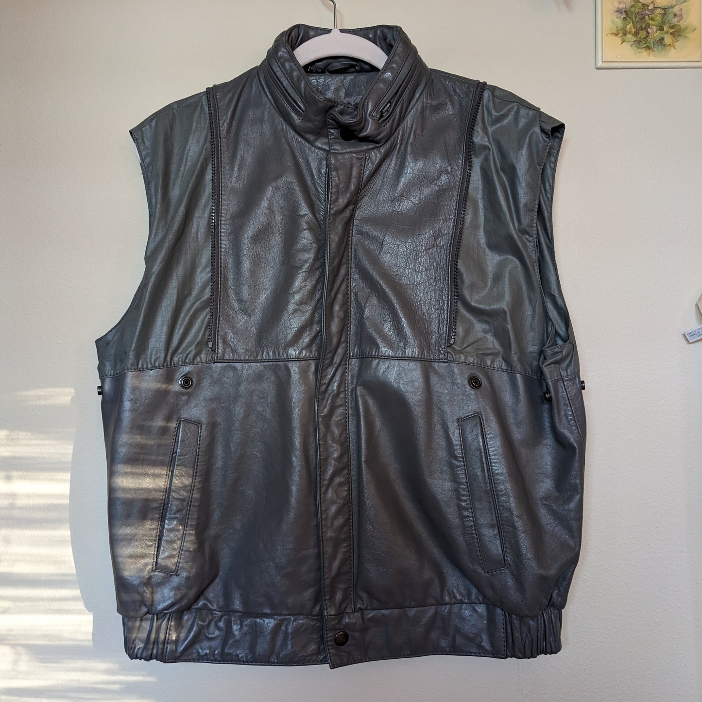 Wilson's Leather Grey Convertible Bomber