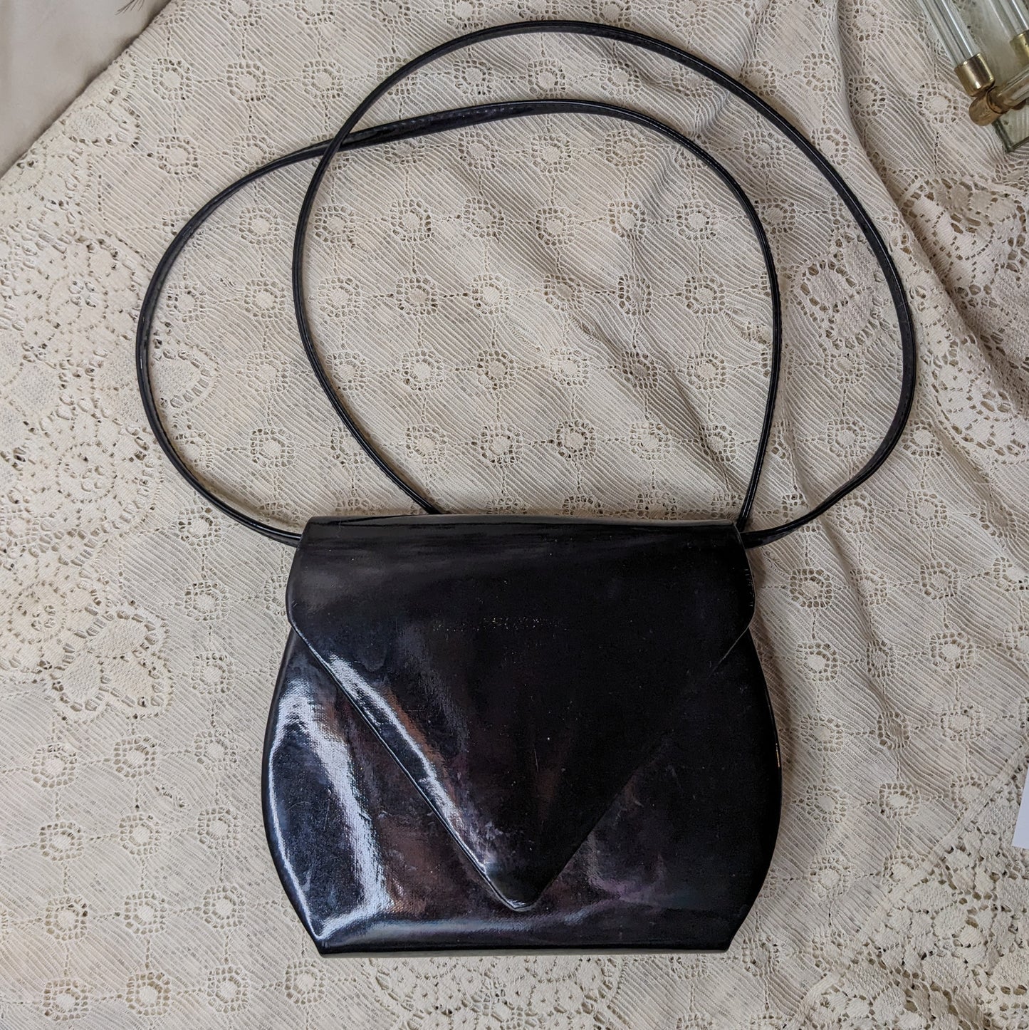 Patent Leather 1980s Evening Bag