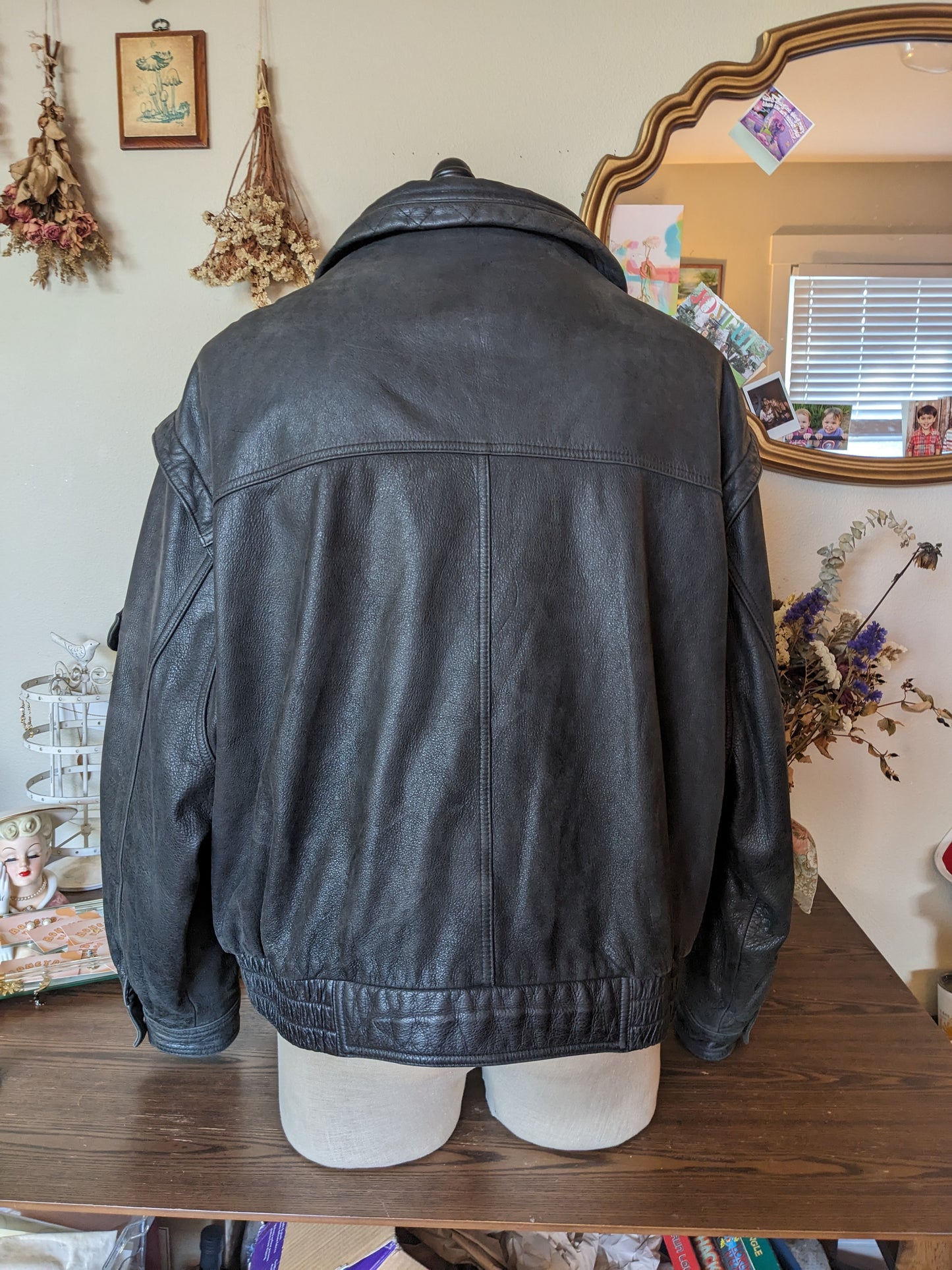 Gorgeous Wilson's Leather Black Bomber