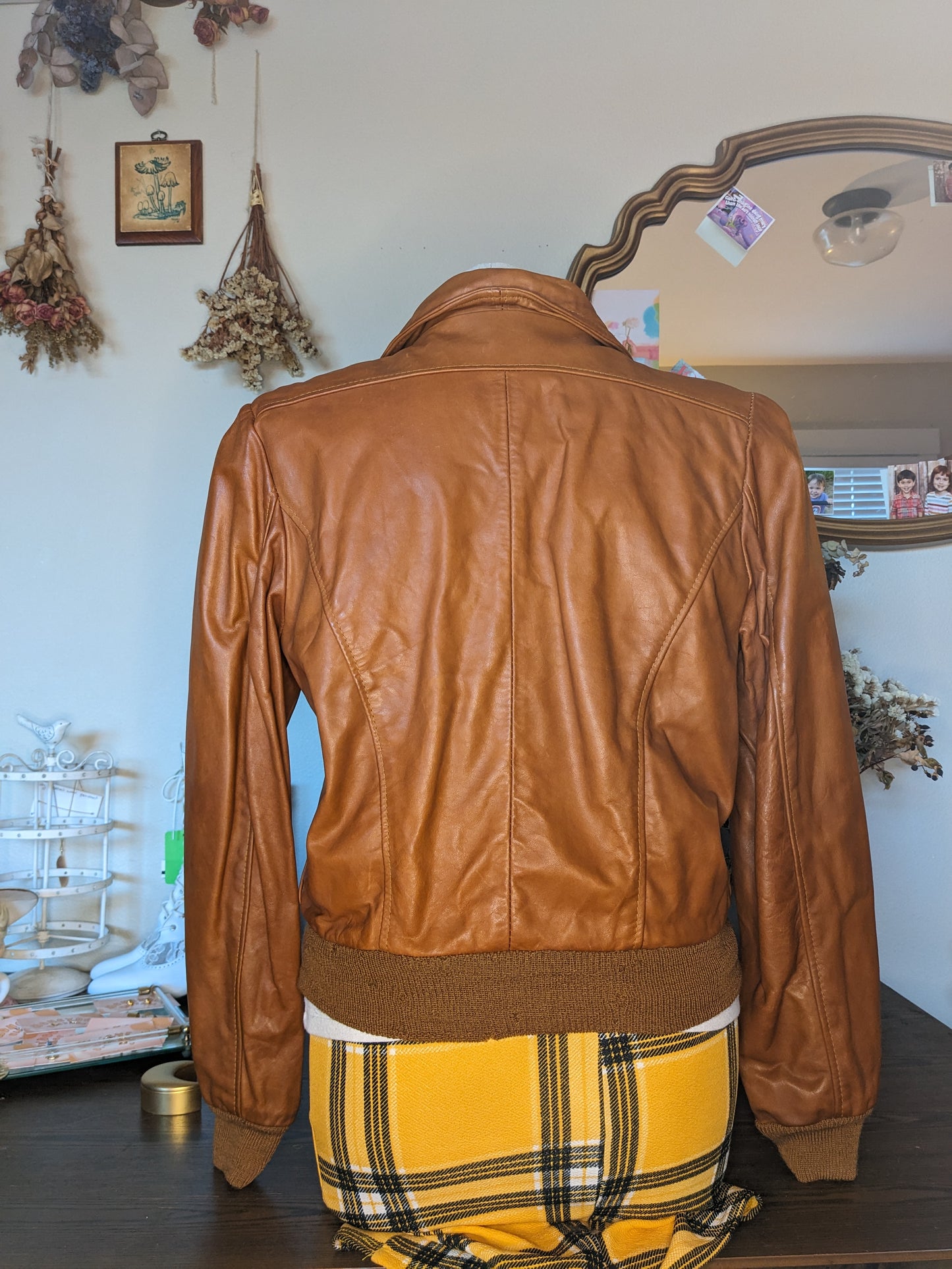 Cognac Brown Wilsons Leather Bomber