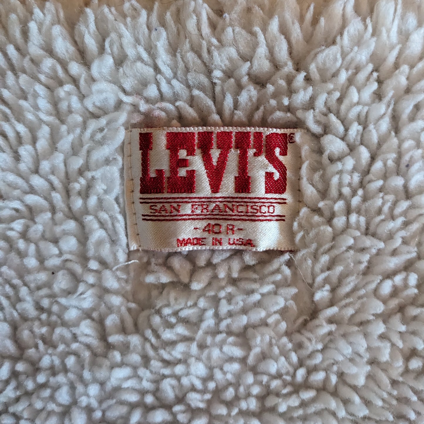 1980s Levi's Sherpa Lined Denim Jacket