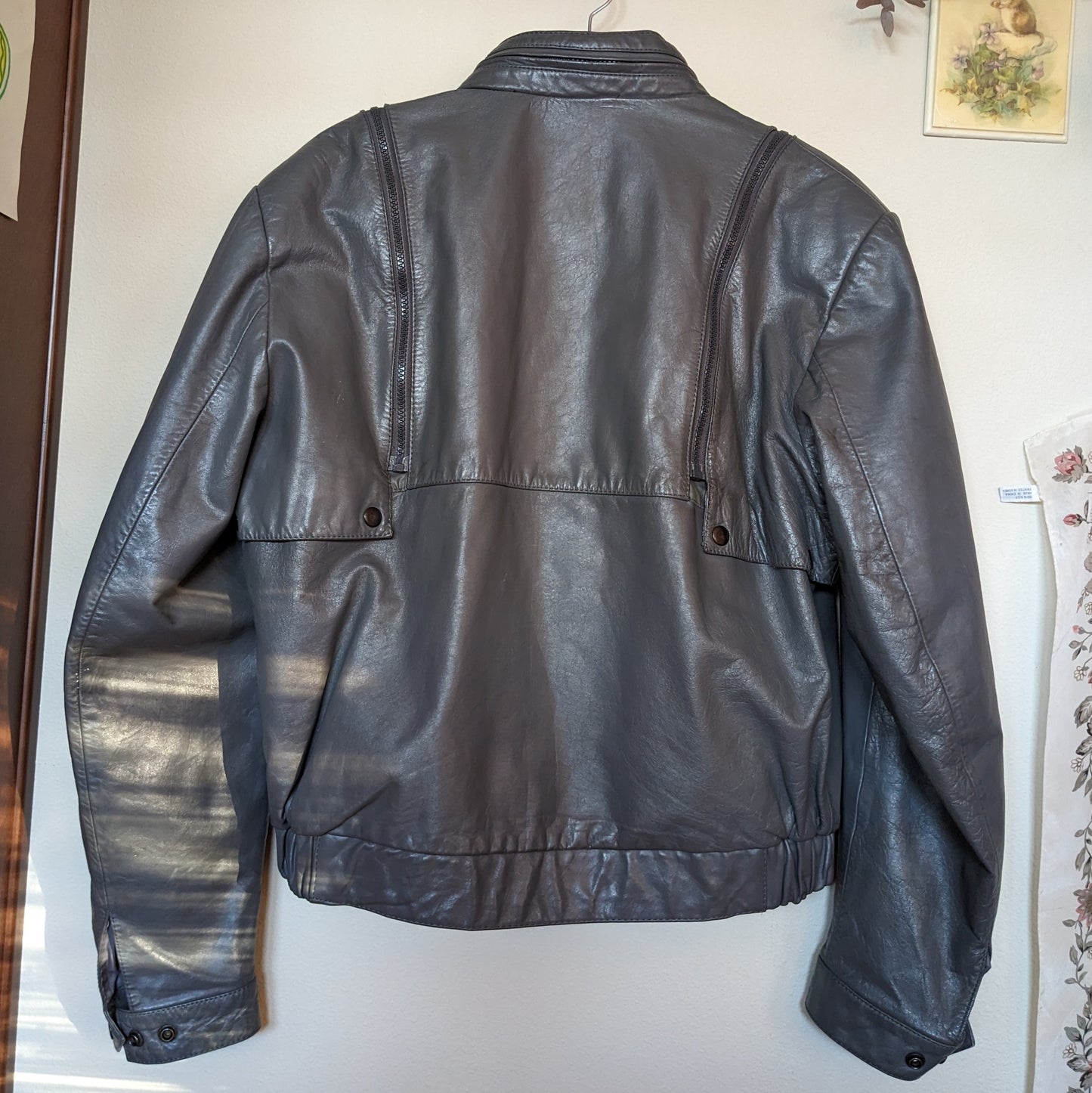 Wilson's Leather Grey Convertible Bomber