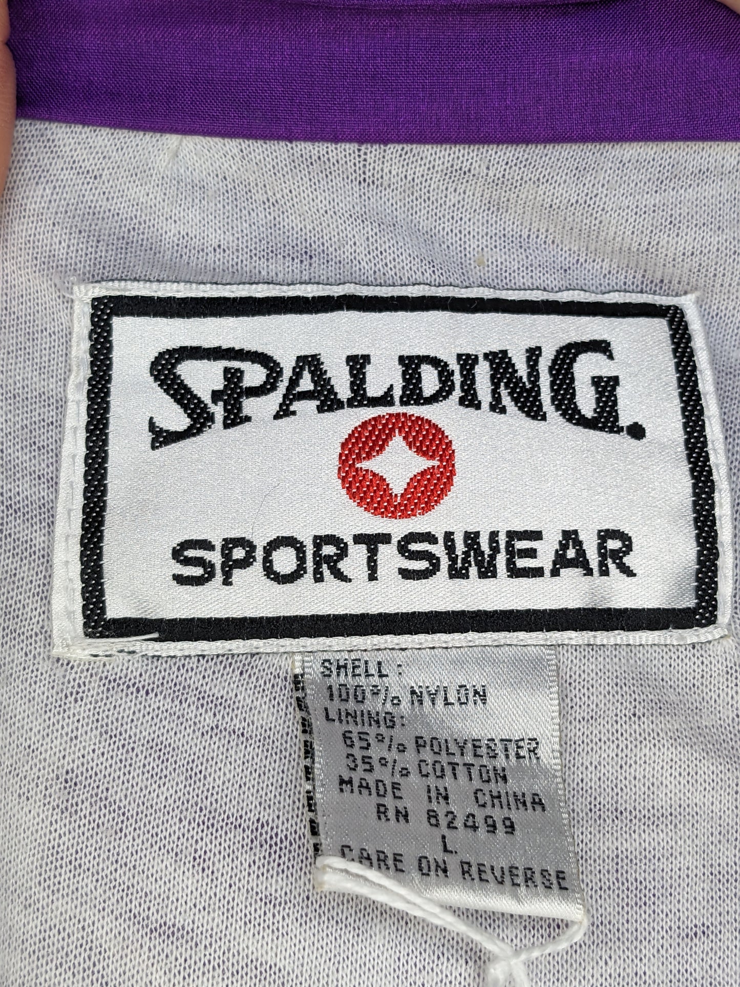 Purple Spalding Fishtail Windbreaker