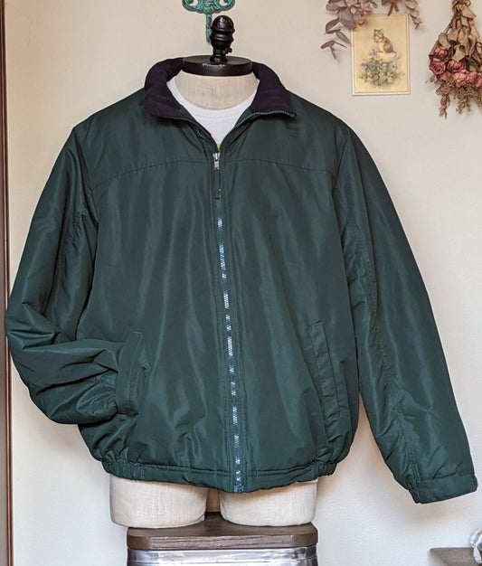 Forest Green Puffy Lined Work Jacket