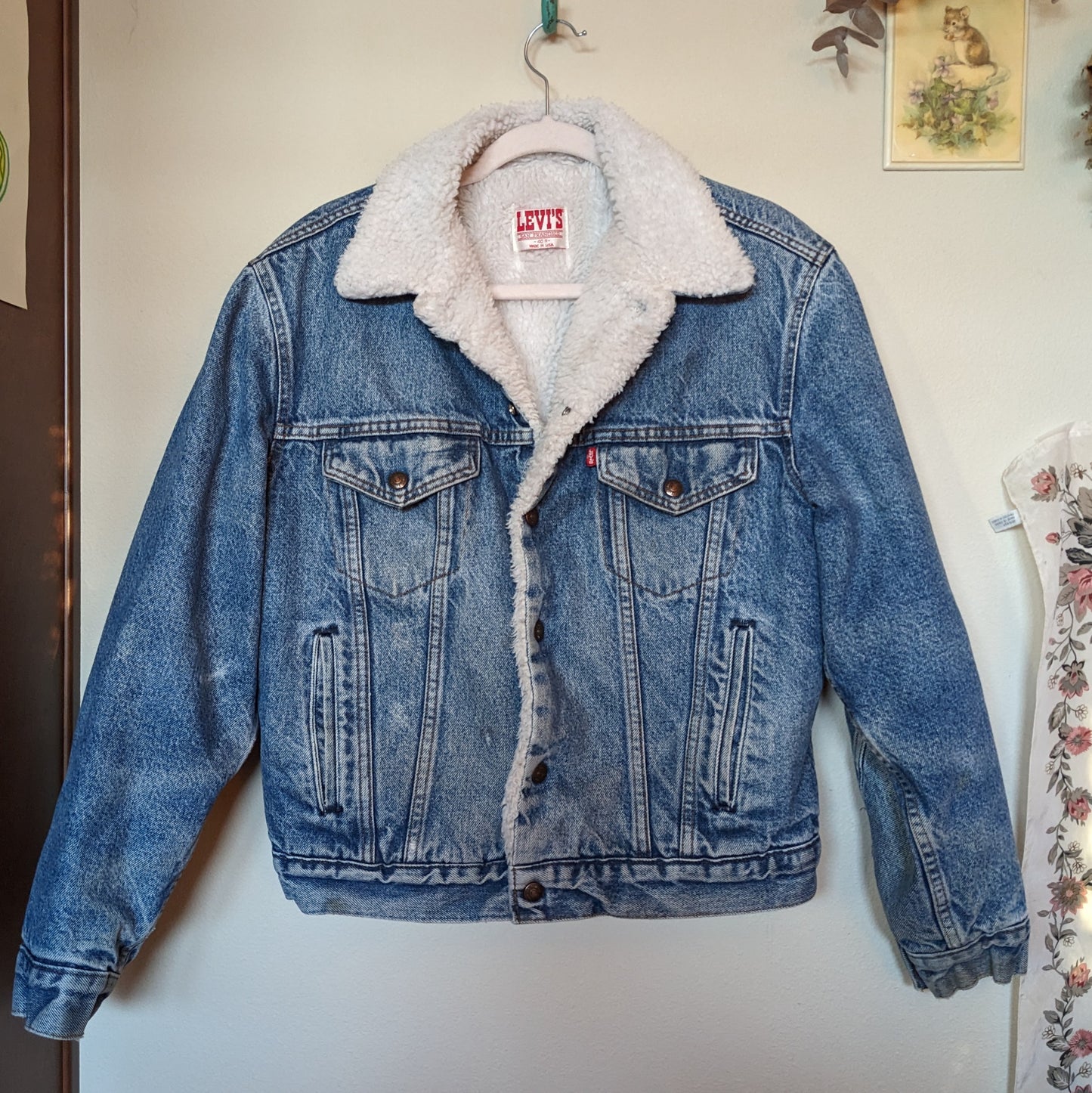 1980s Levi's Sherpa Lined Denim Jacket